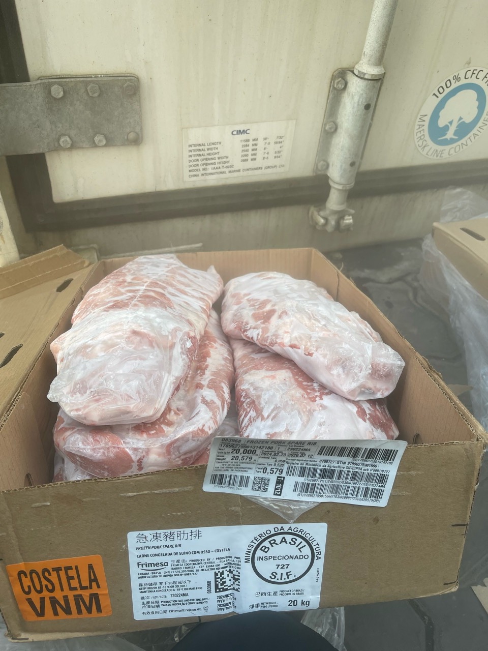 SƯỜN HEO BẸ Frimesa -10kg